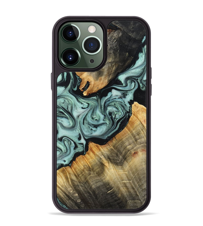 iPhone 13 Pro Max Wood Phone Case - Jakob (Green, 799262)