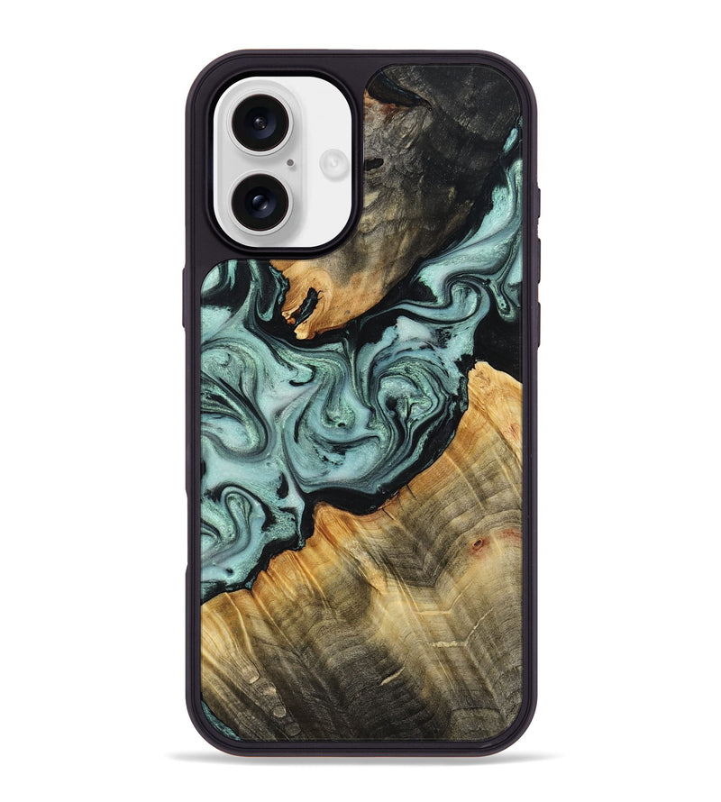 iPhone 16 Plus Wood Phone Case - Jakob (Green, 799262)