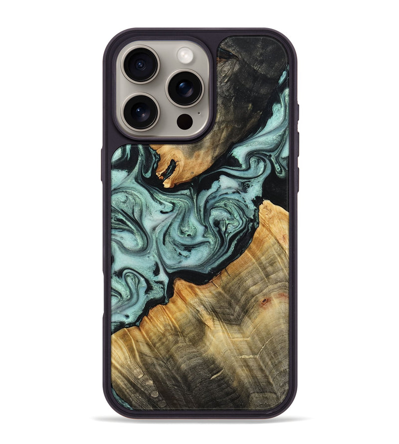 iPhone 16 Pro Max Wood Phone Case - Jakob (Green, 799262)