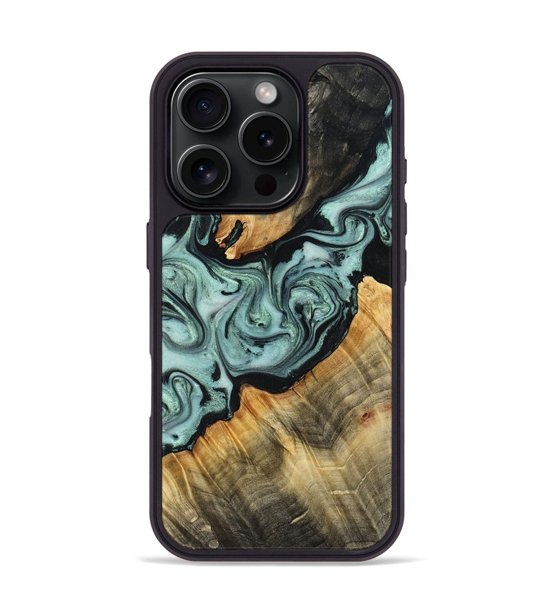 iPhone 16 Pro Wood Phone Case - Jakob (Green, 799262)