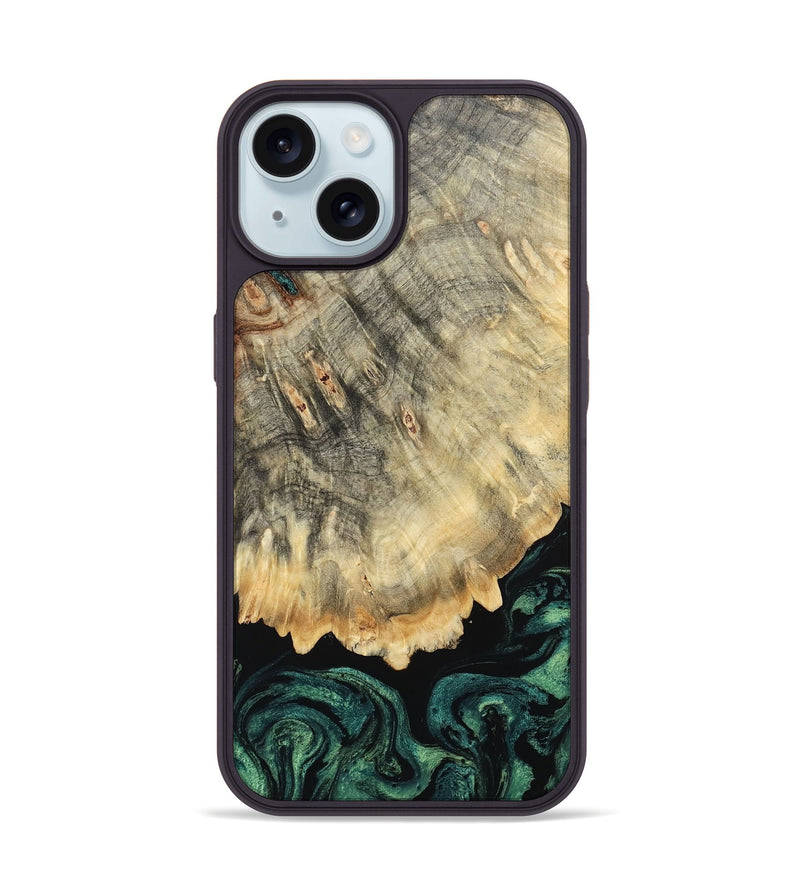 iPhone 15 Wood Phone Case - Jackson (Green, 799266)