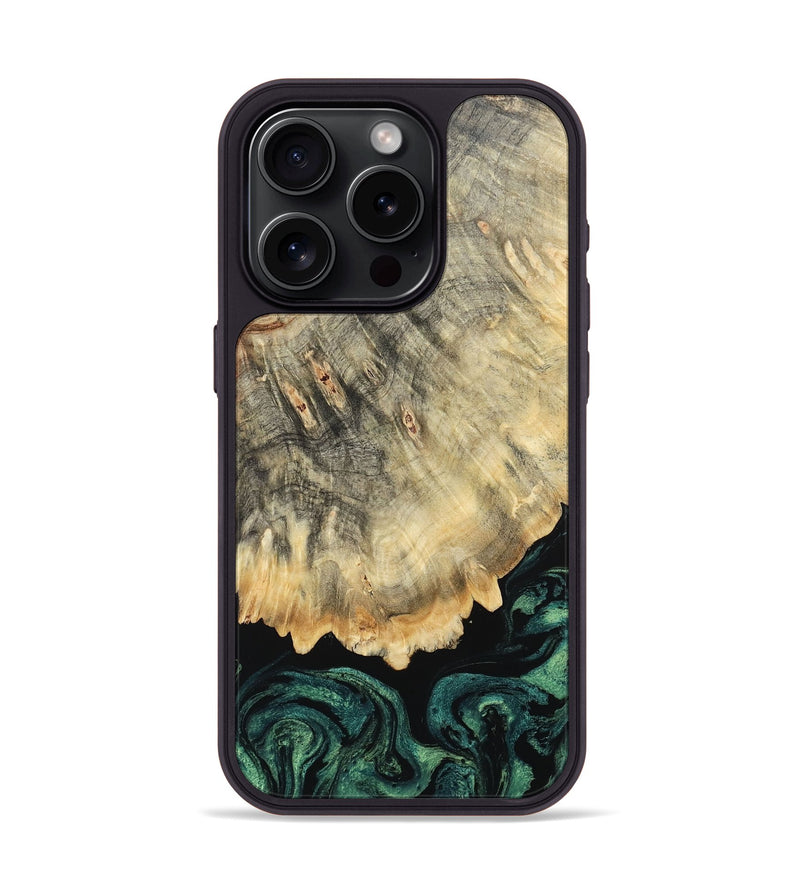 iPhone 15 Pro Wood Phone Case - Jackson (Green, 799266)