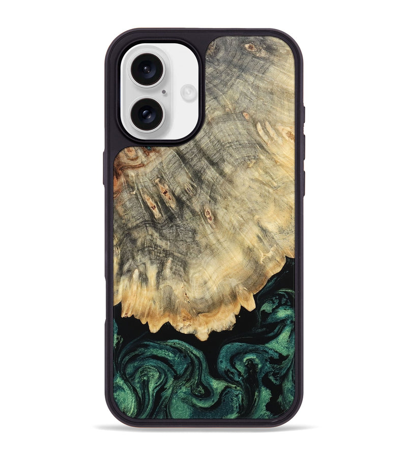 iPhone 16 Plus Wood Phone Case - Jackson (Green, 799266)