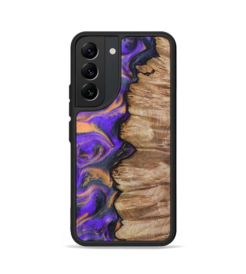 Galaxy S22 Wood Phone Case - Mindy (Purple, 799267)