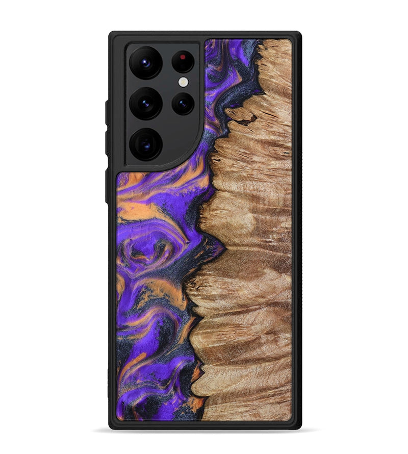 Galaxy S22 Ultra Wood Phone Case - Mindy (Purple, 799267)