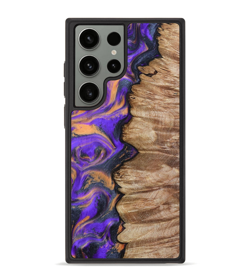 Galaxy S23 Ultra Wood Phone Case - Mindy (Purple, 799267)