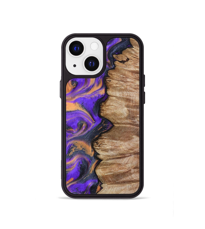 iPhone 13 mini Wood Phone Case - Mindy (Purple, 799267)