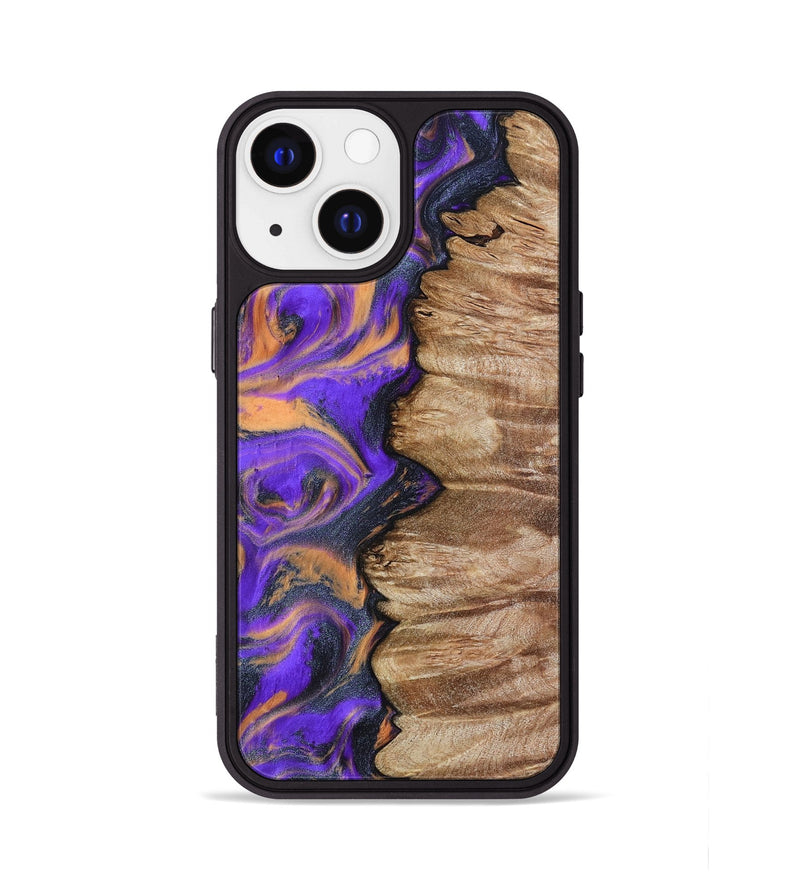 iPhone 13 Wood Phone Case - Mindy (Purple, 799267)