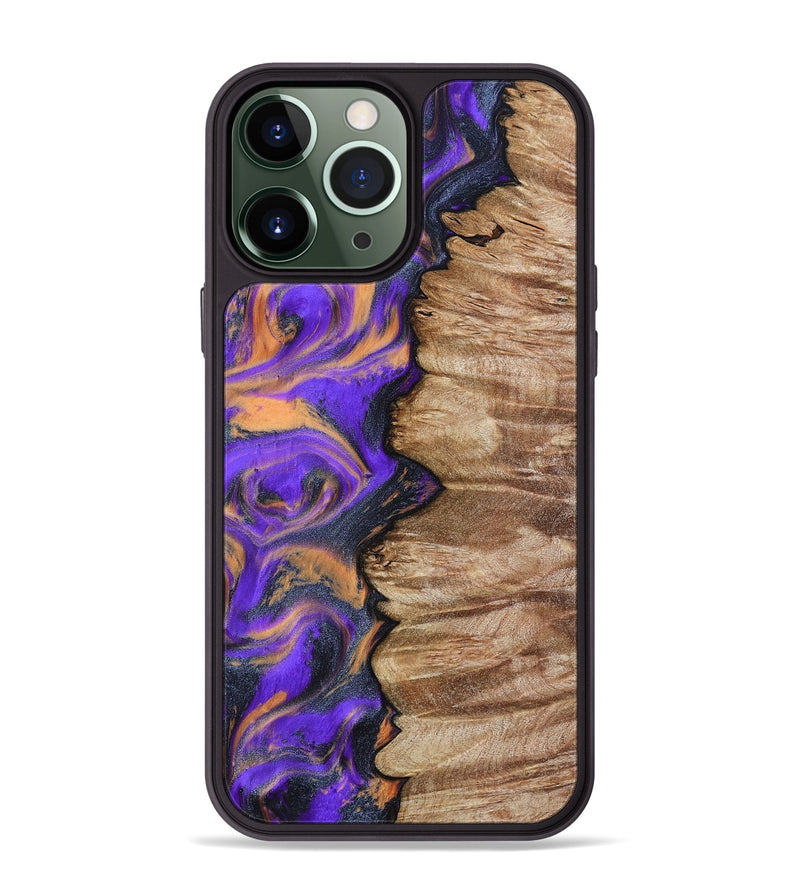 iPhone 13 Pro Max Wood Phone Case - Mindy (Purple, 799267)