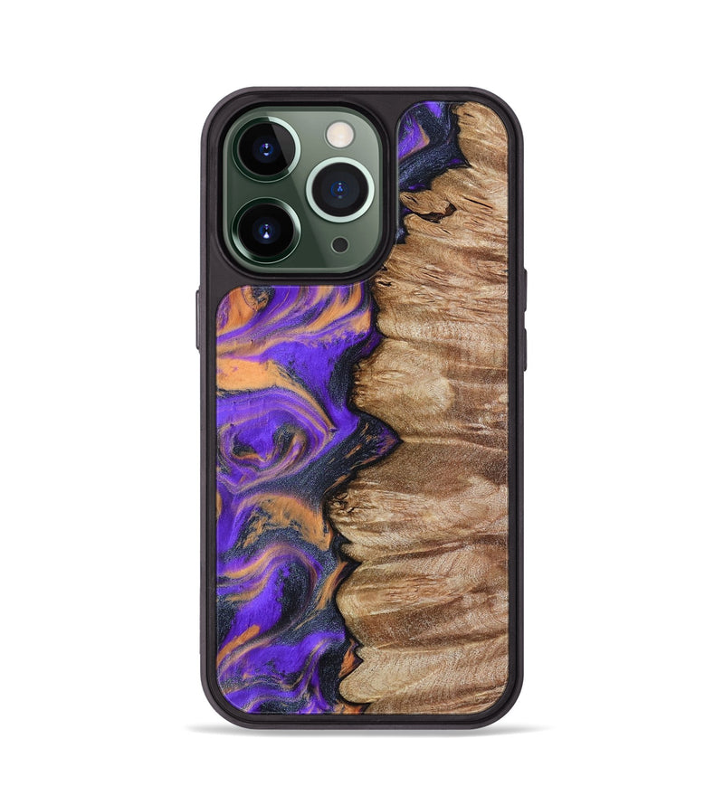 iPhone 13 Pro Wood Phone Case - Mindy (Purple, 799267)