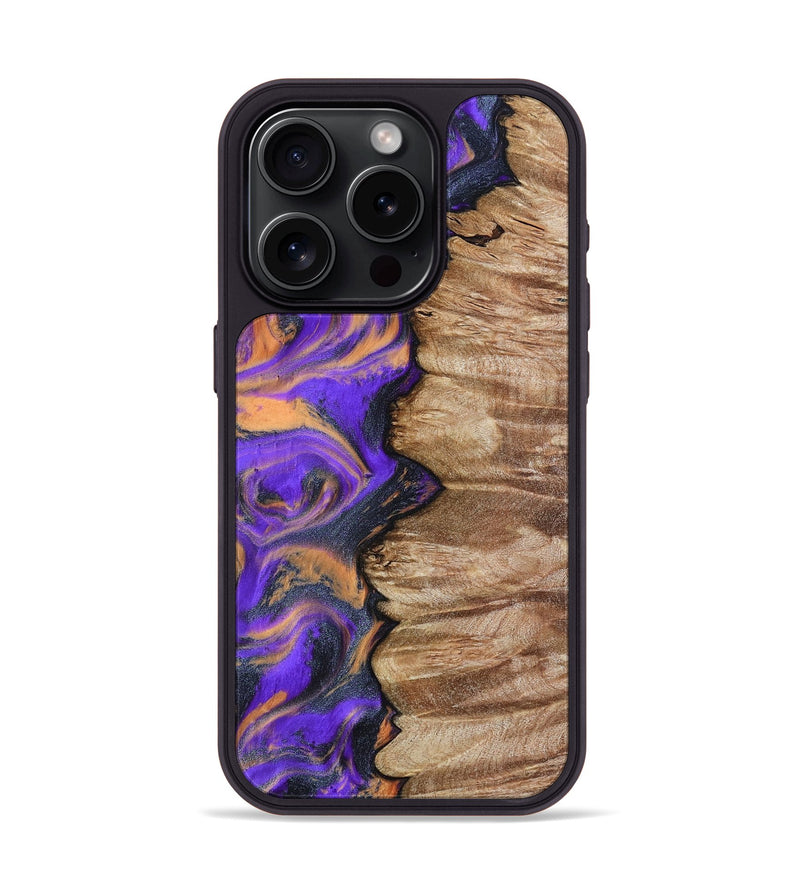 iPhone 15 Pro Wood Phone Case - Mindy (Purple, 799267)