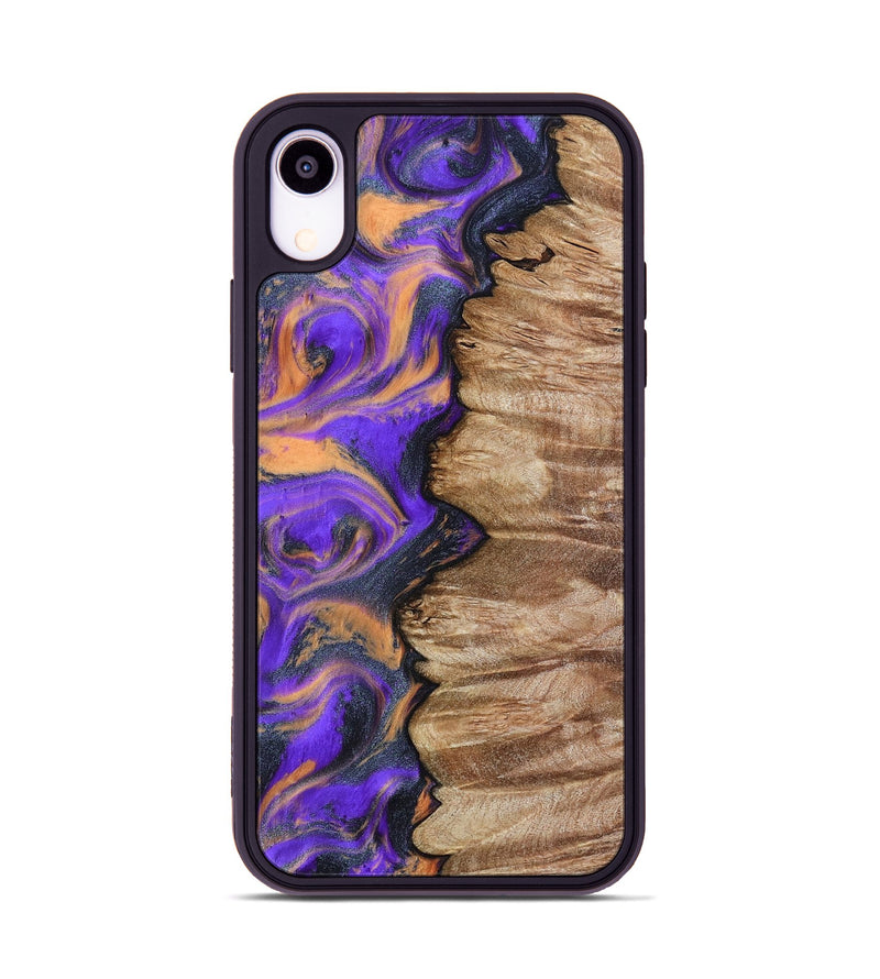 iPhone Xr Wood Phone Case - Mindy (Purple, 799267)