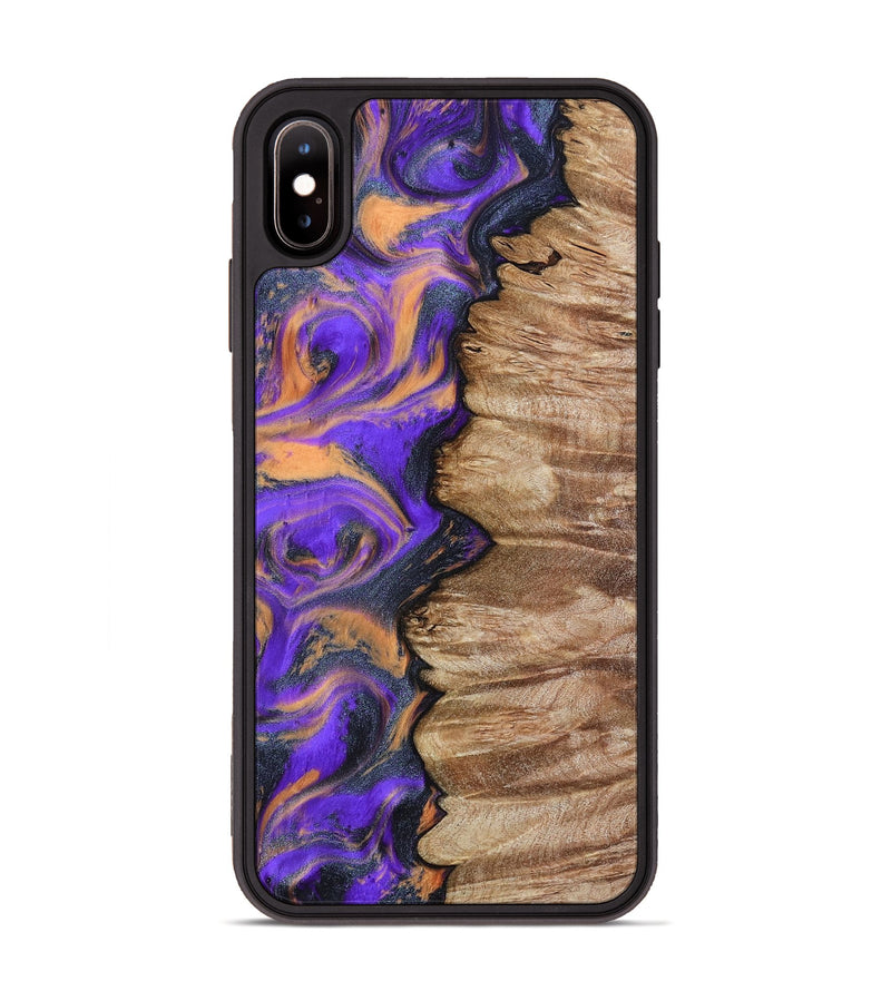 iPhone Xs Max Wood Phone Case - Mindy (Purple, 799267)