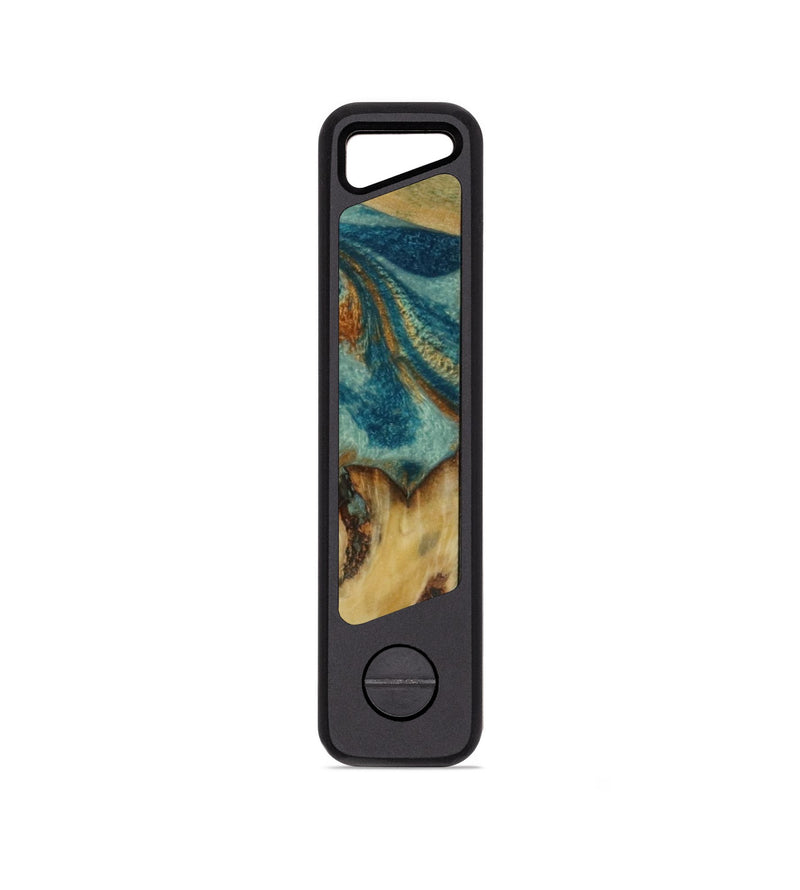 EDC Wood KeyHolder - Levi (Teal & Gold, 799300)