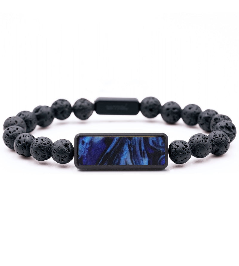 Lava Bead ResinArt Bracelet - Marquita (Blue, 799312)