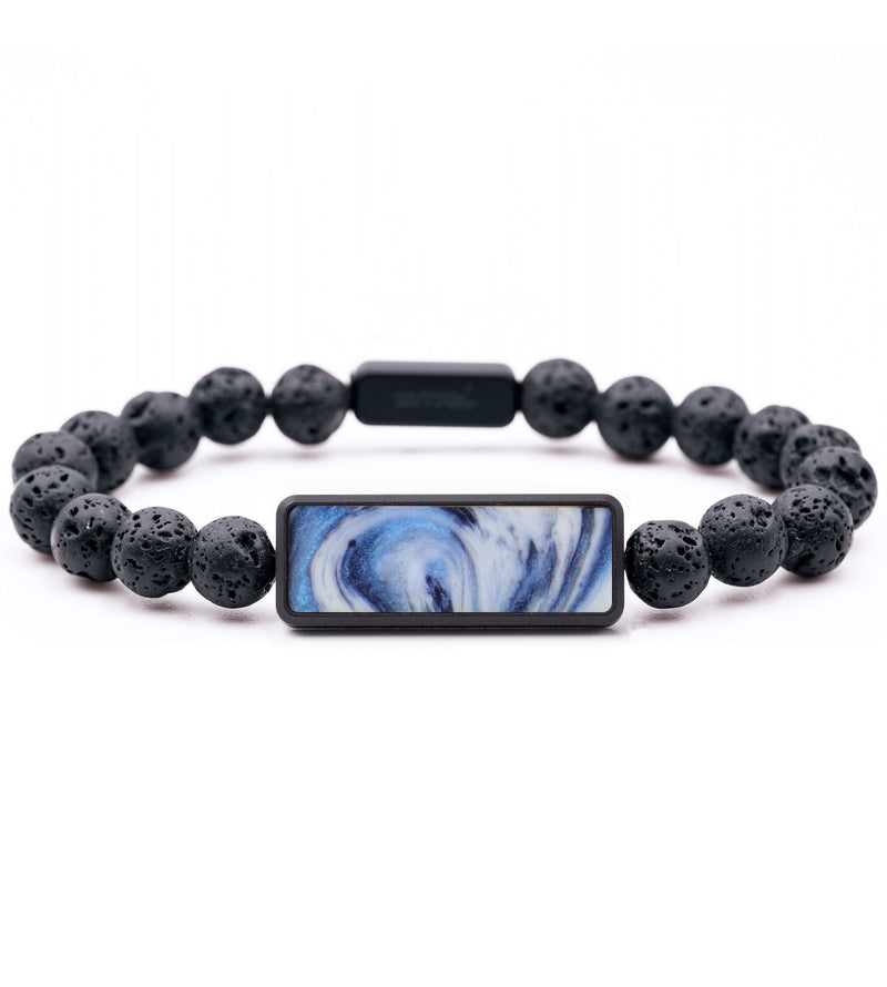 Lava Bead ResinArt Bracelet - Tommy (Blue, 799316)