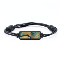 Classic Wood Bracelet - Marie (Teal & Gold, 799367)
