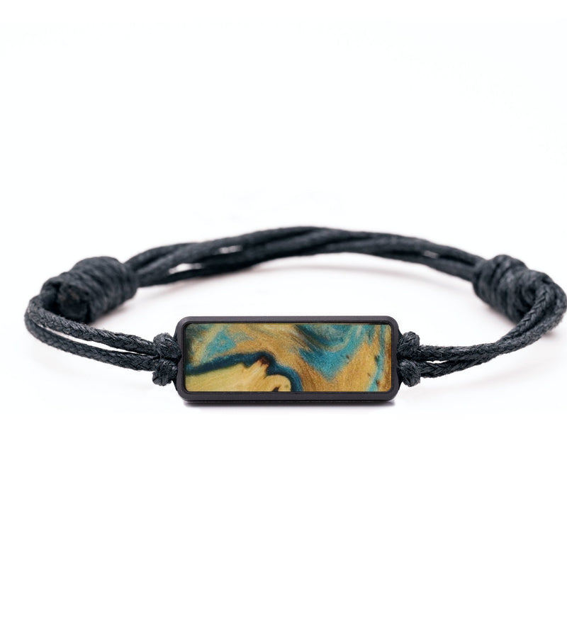 Classic Wood Bracelet - Marie (Teal & Gold, 799367)