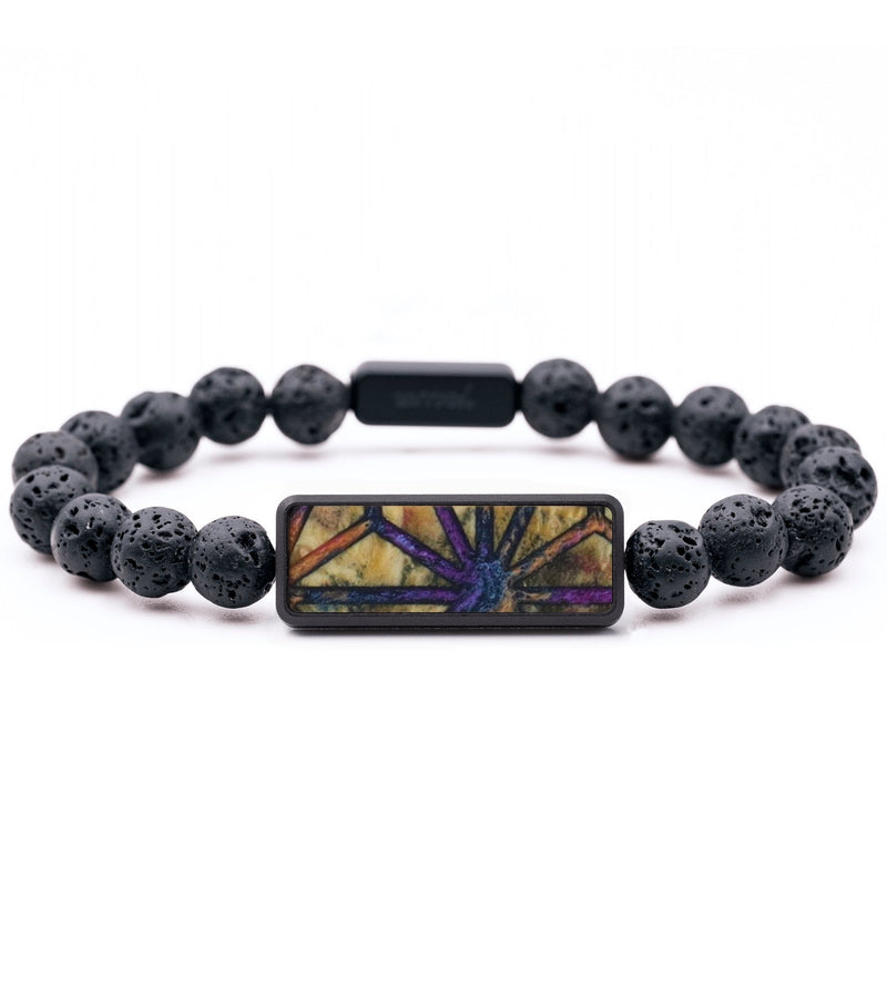Lava Bead Wood Bracelet - Jerry (Pattern, 799395)