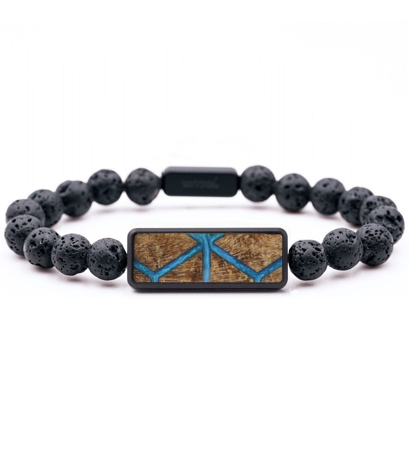 Lava Bead Wood Bracelet - Nolan (Pattern, 799397)
