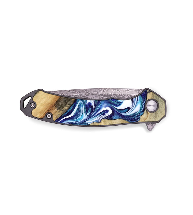 EDC Wood Pocket Knife - Donnell (Blue, 799398)