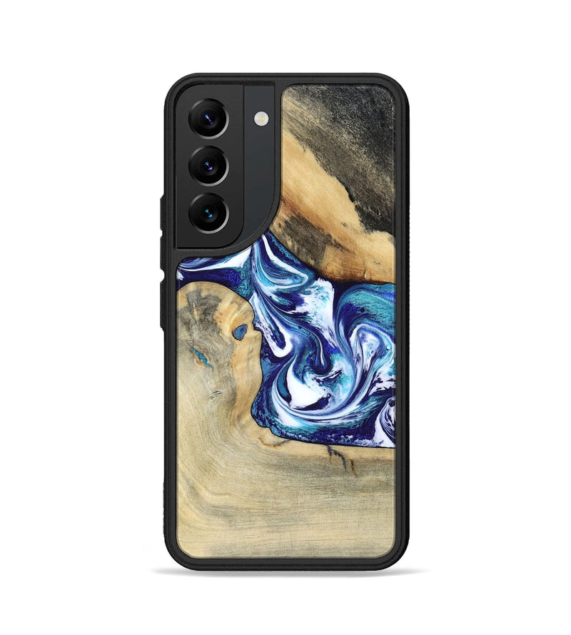 Galaxy S22 Wood Phone Case - Donnell (Blue, 799398)