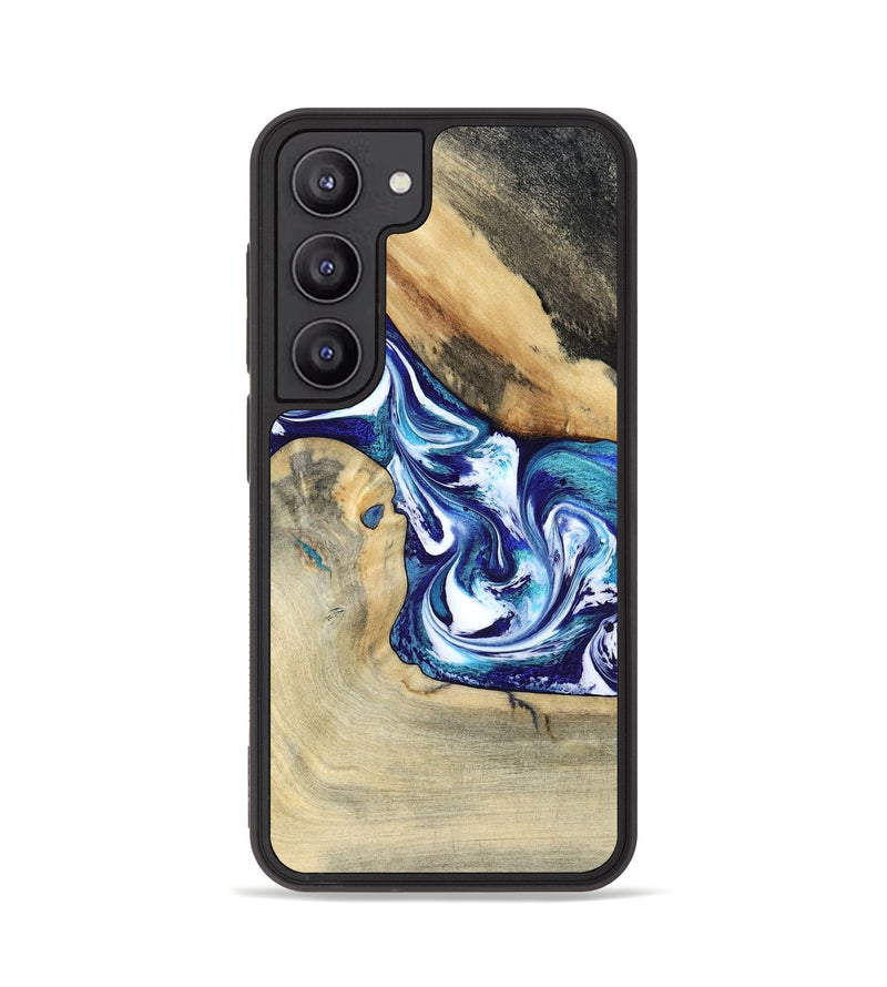 Galaxy S23 Wood Phone Case - Donnell (Blue, 799398)