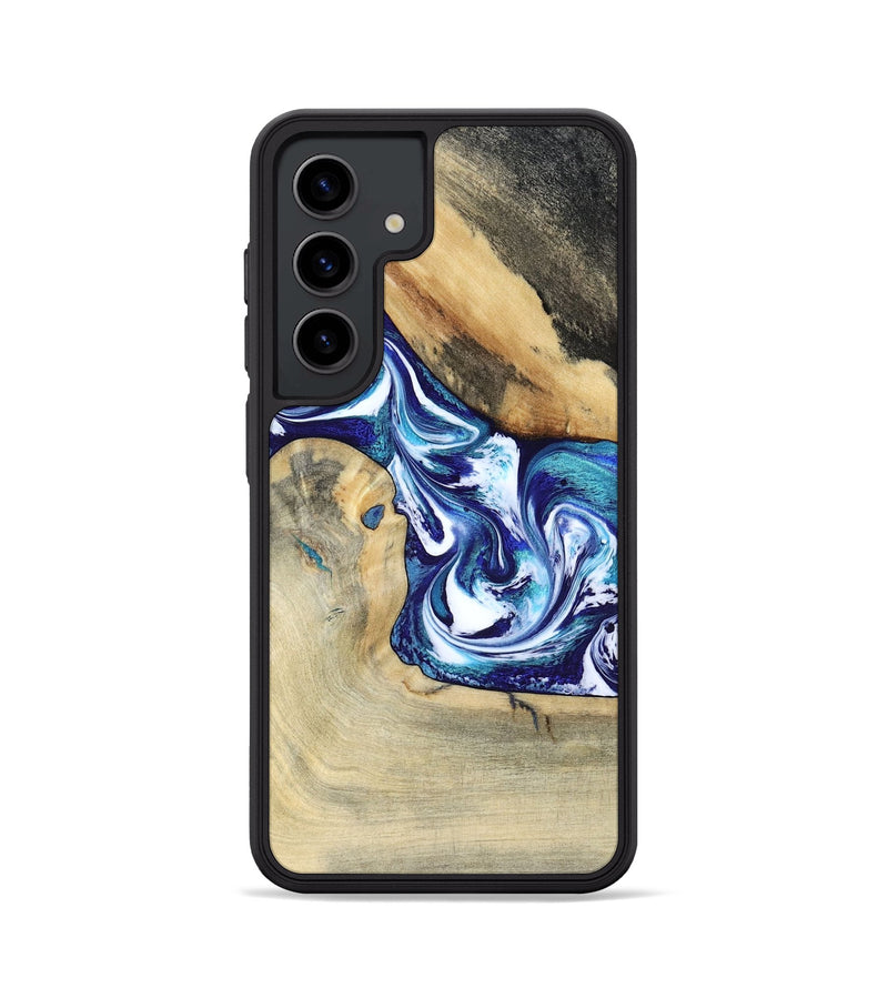 Galaxy S24 Wood Phone Case - Donnell (Blue, 799398)