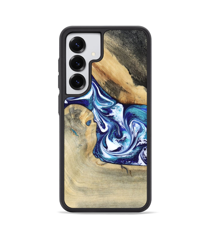 Galaxy S25 Wood Phone Case - Donnell (Blue, 799398)