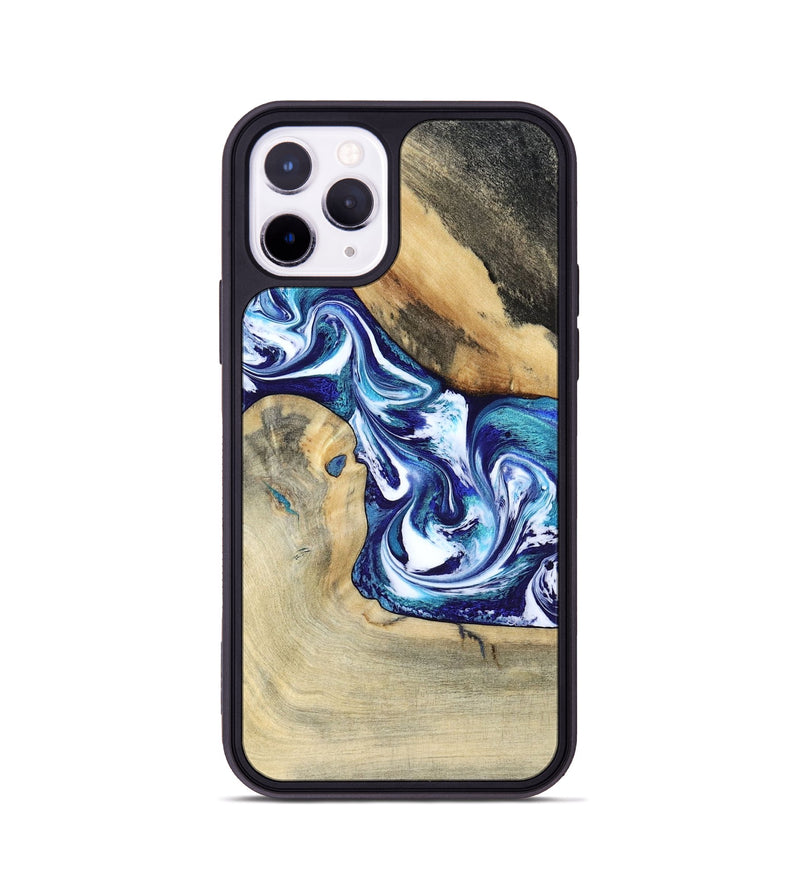 iPhone 11 Pro Wood Phone Case - Donnell (Blue, 799398)