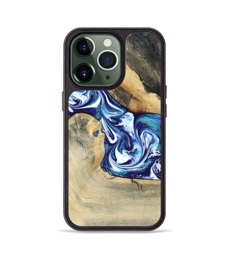 iPhone 13 Pro Wood Phone Case - Donnell (Blue, 799398)