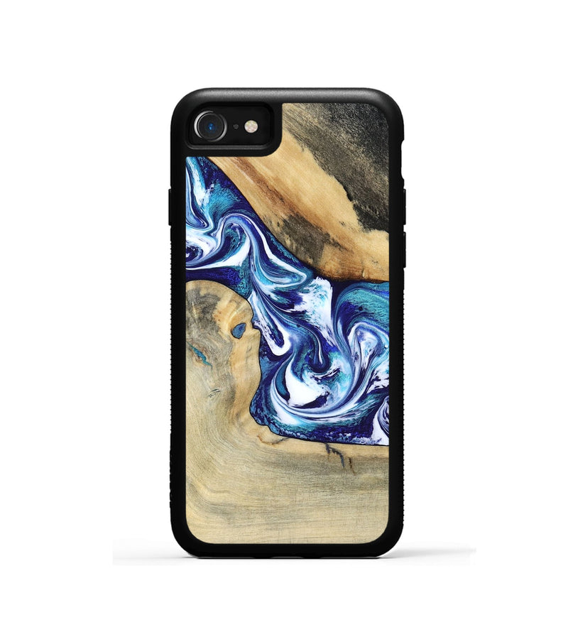 iPhone SE Wood Phone Case - Donnell (Blue, 799398)