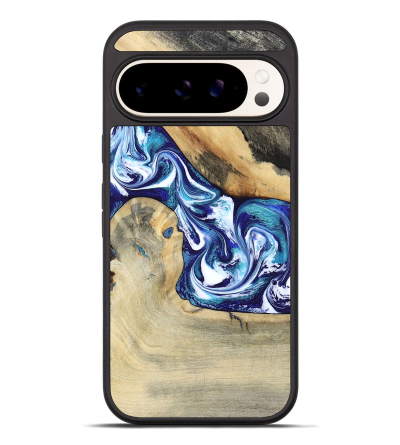 Pixel 10 Pro XL Wood Phone Case - Donnell (Blue, 799398)