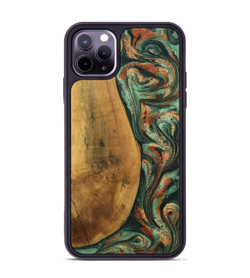 iPhone 11 Pro Max Wood Phone Case - Kaeden (Green, 799402)