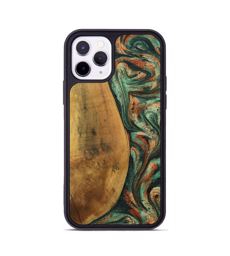 iPhone 11 Pro Wood Phone Case - Kaeden (Green, 799402)