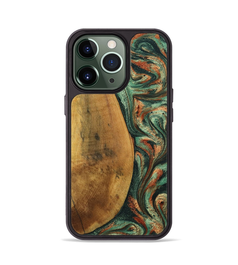 iPhone 13 Pro Wood Phone Case - Kaeden (Green, 799402)