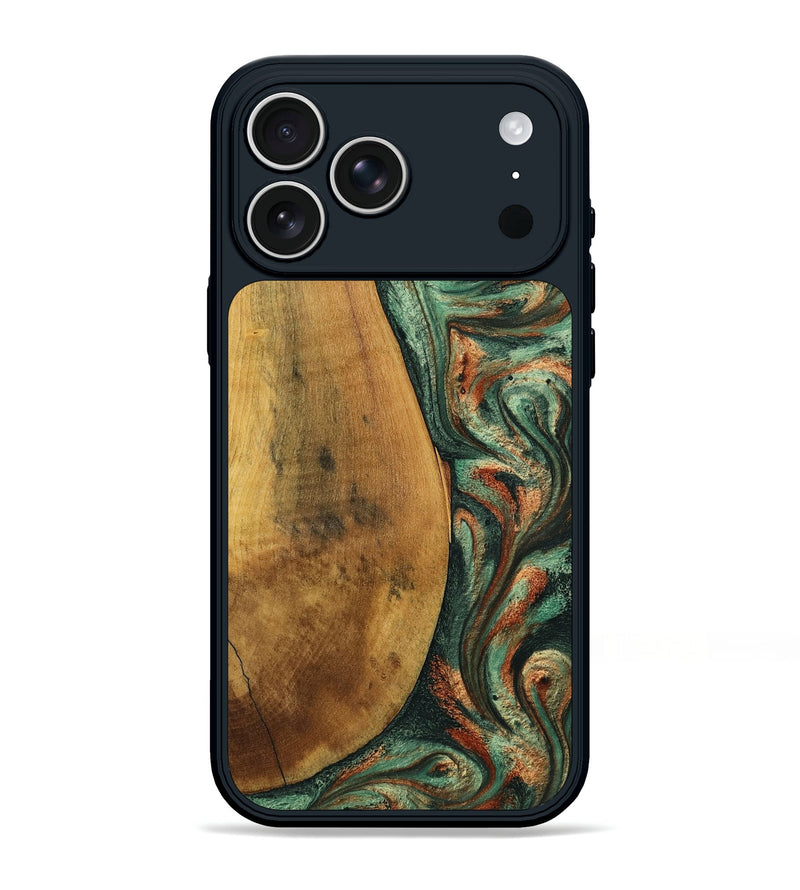 iPhone 17 Pro Max Wood Phone Case - Kaeden (Green, 799402)