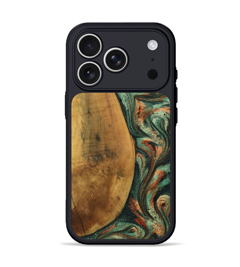 iPhone 17 Pro Wood Phone Case - Kaeden (Green, 799402)