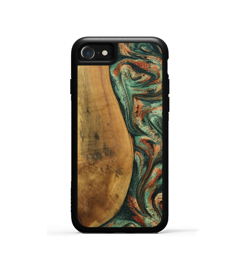 iPhone SE Wood Phone Case - Kaeden (Green, 799402)
