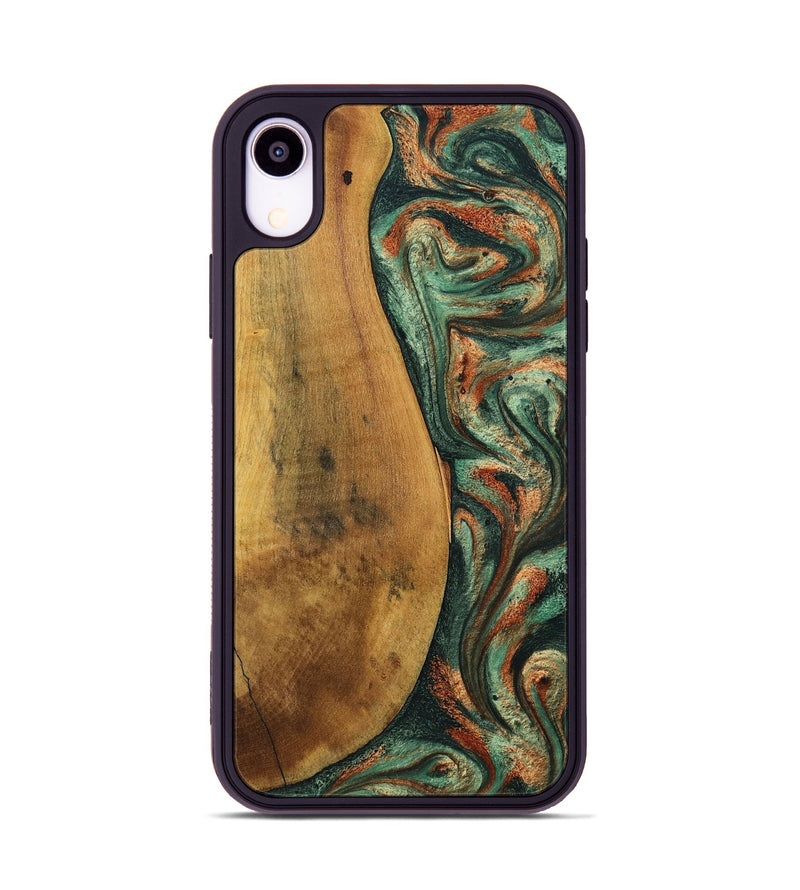 iPhone Xr Wood Phone Case - Kaeden (Green, 799402)
