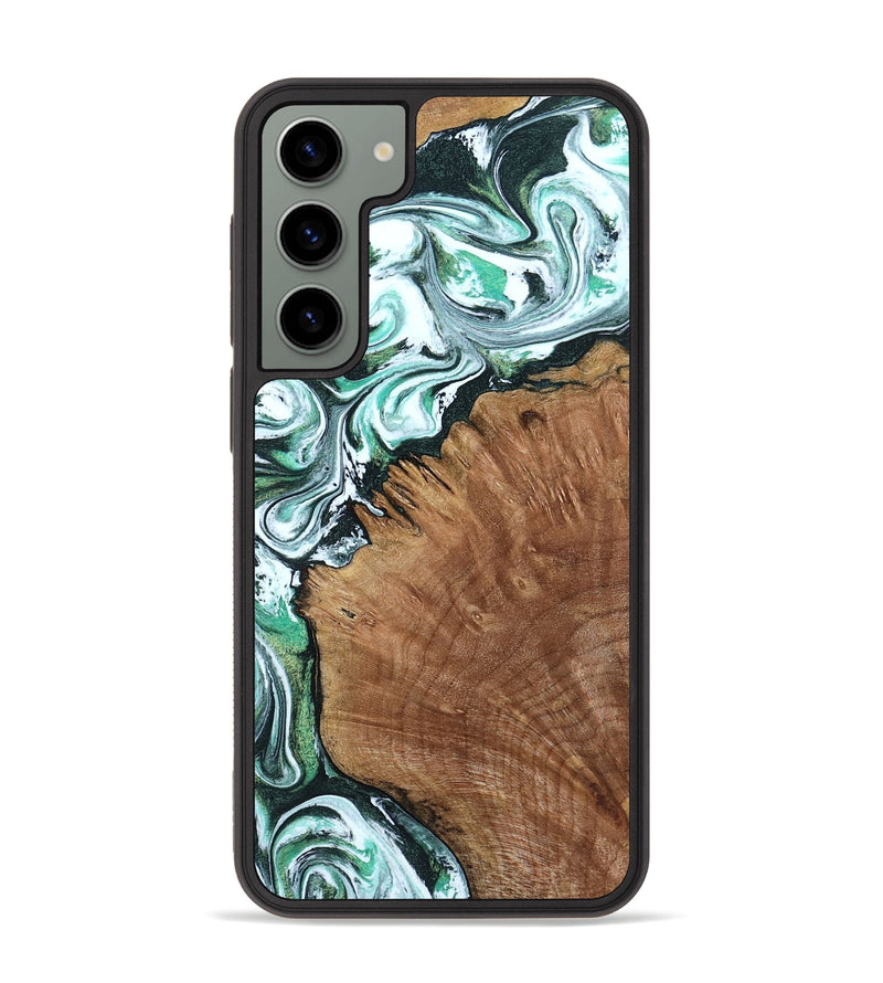 Galaxy S23 Plus Wood Phone Case - Anne (Green, 799403)