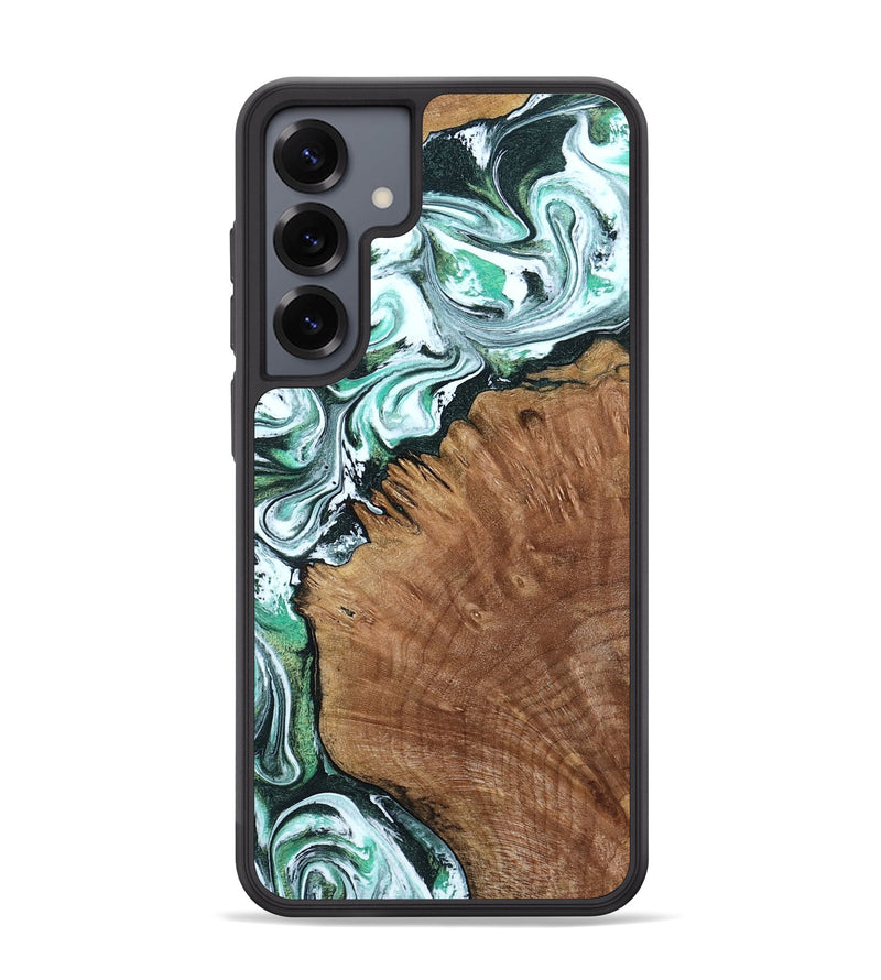 Galaxy S25 Plus Wood Phone Case - Anne (Green, 799403)
