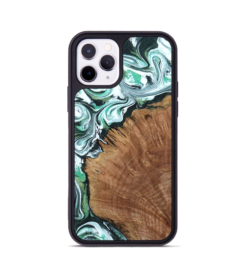 iPhone 11 Pro Wood Phone Case - Anne (Green, 799403)