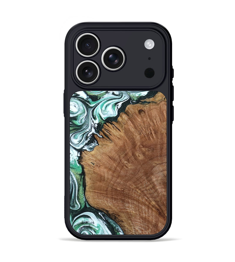 iPhone 17 Pro Wood Phone Case - Anne (Green, 799403)