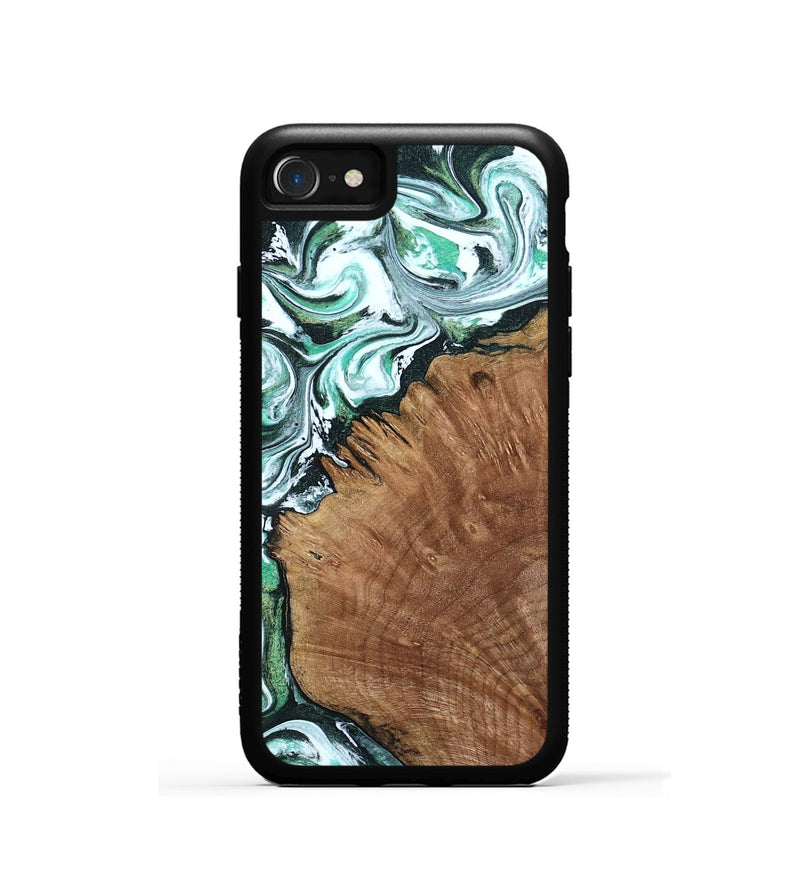 iPhone SE Wood Phone Case - Anne (Green, 799403)
