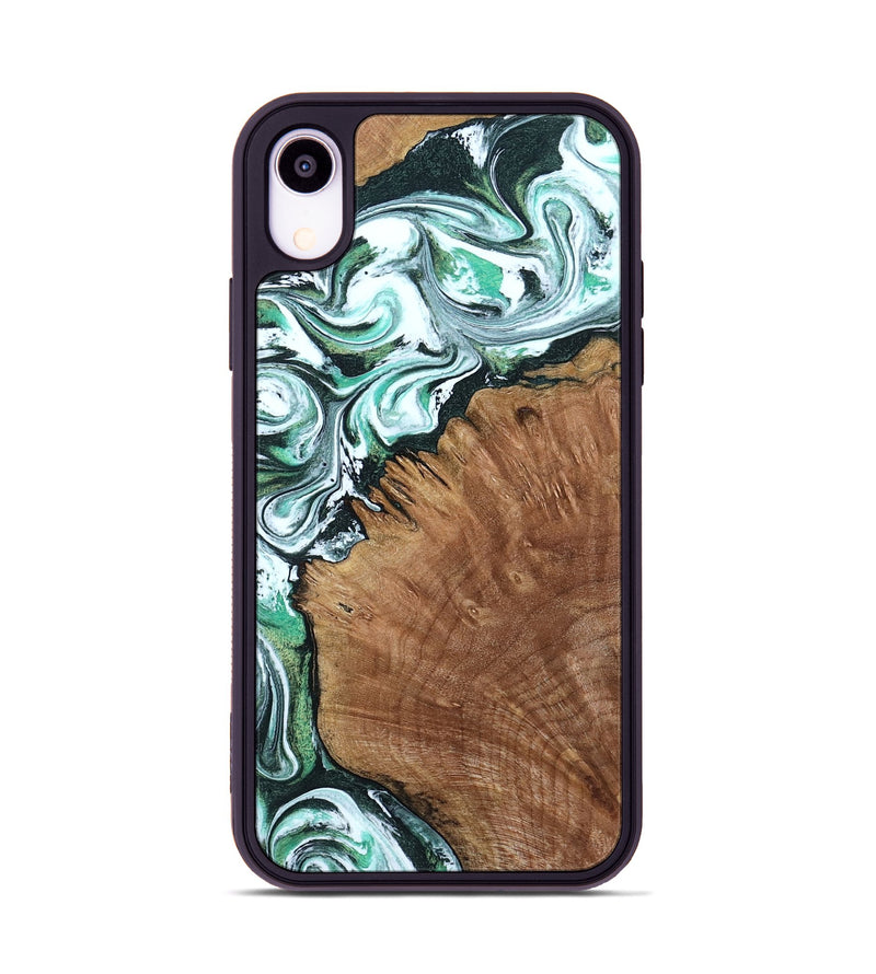 iPhone Xr Wood Phone Case - Anne (Green, 799403)