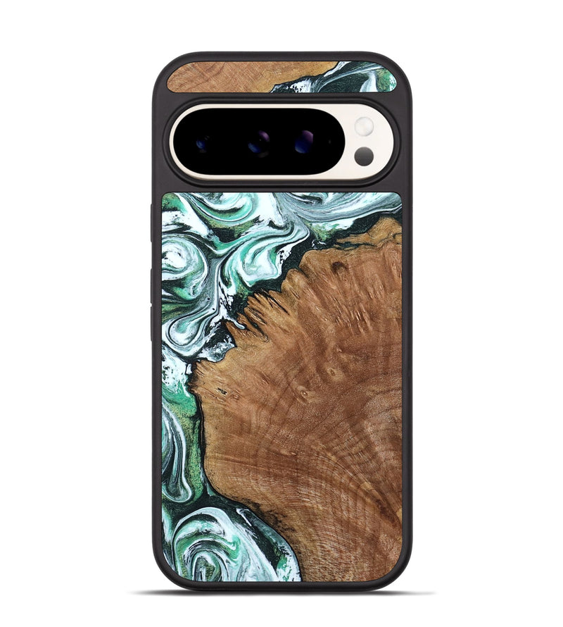 Pixel 9 Wood Phone Case - Anne (Green, 799403)