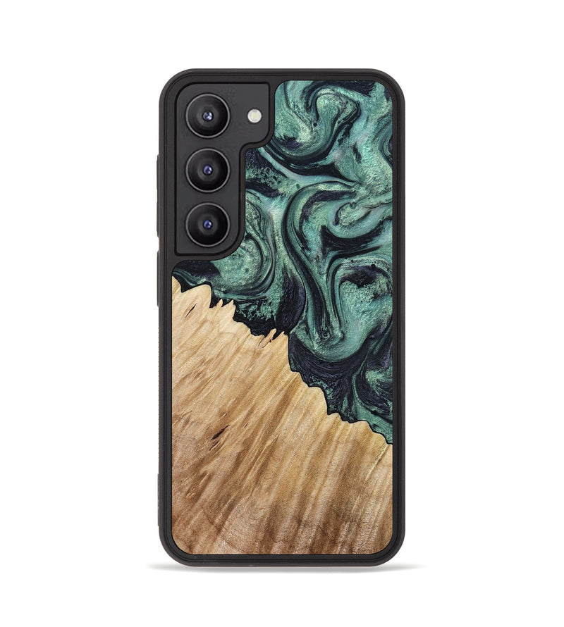 Galaxy S23 Wood Phone Case - Dee (Green, 799404)