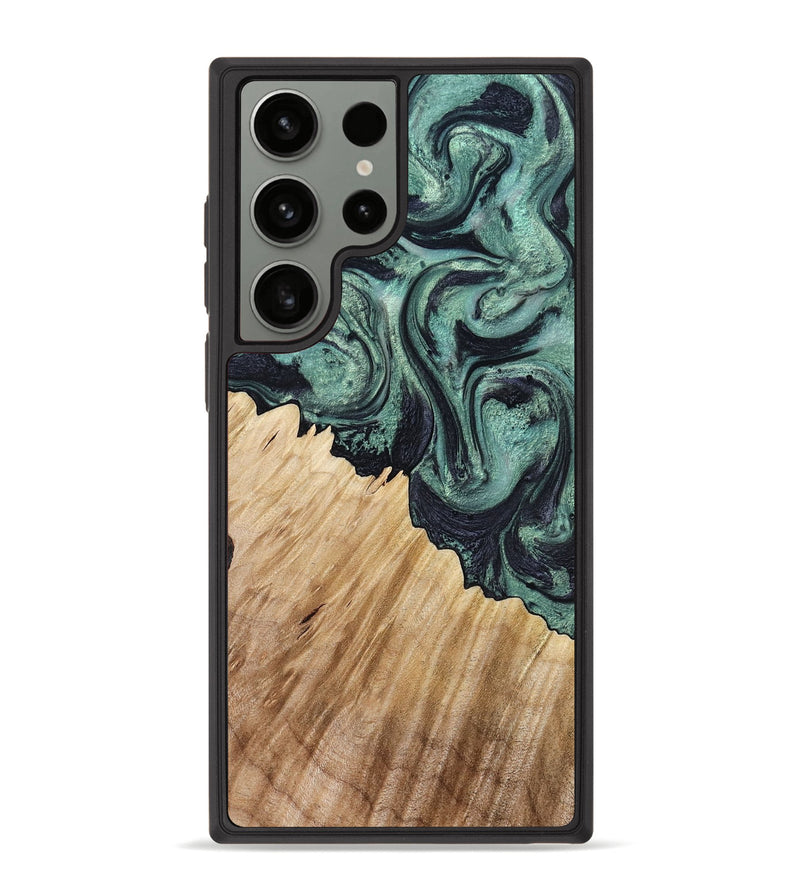 Galaxy S23 Ultra Wood Phone Case - Dee (Green, 799404)