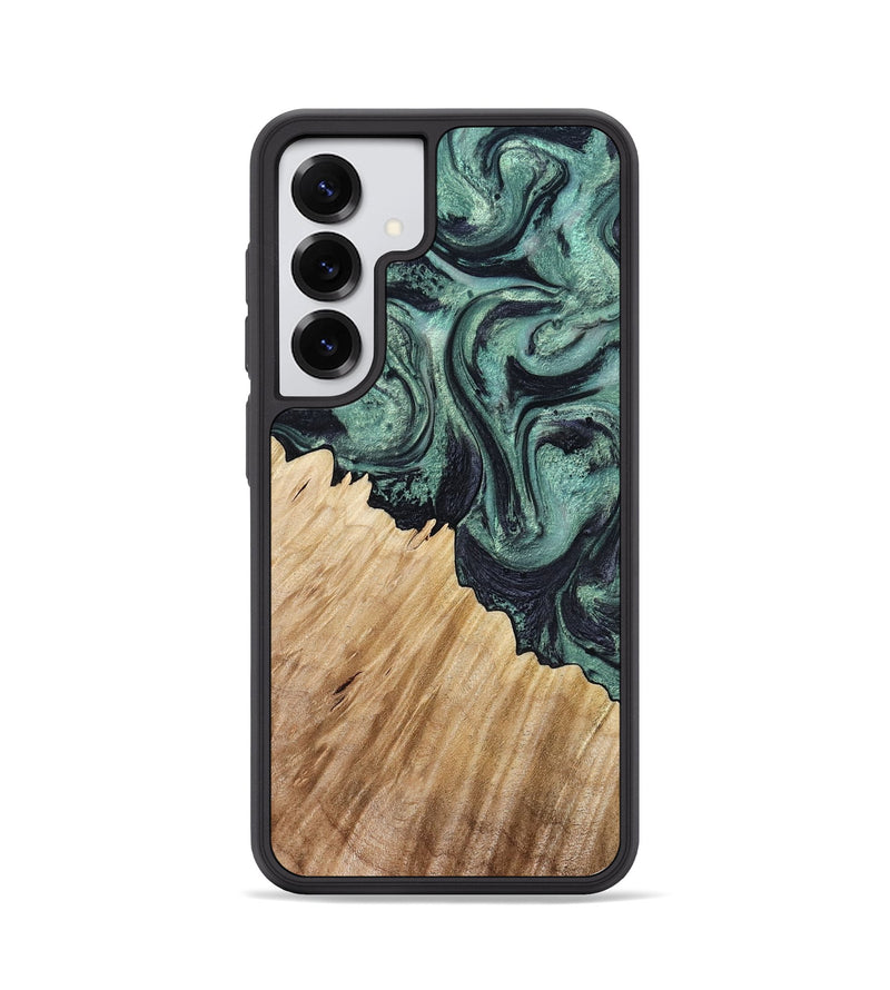 Galaxy S25 Wood Phone Case - Dee (Green, 799404)